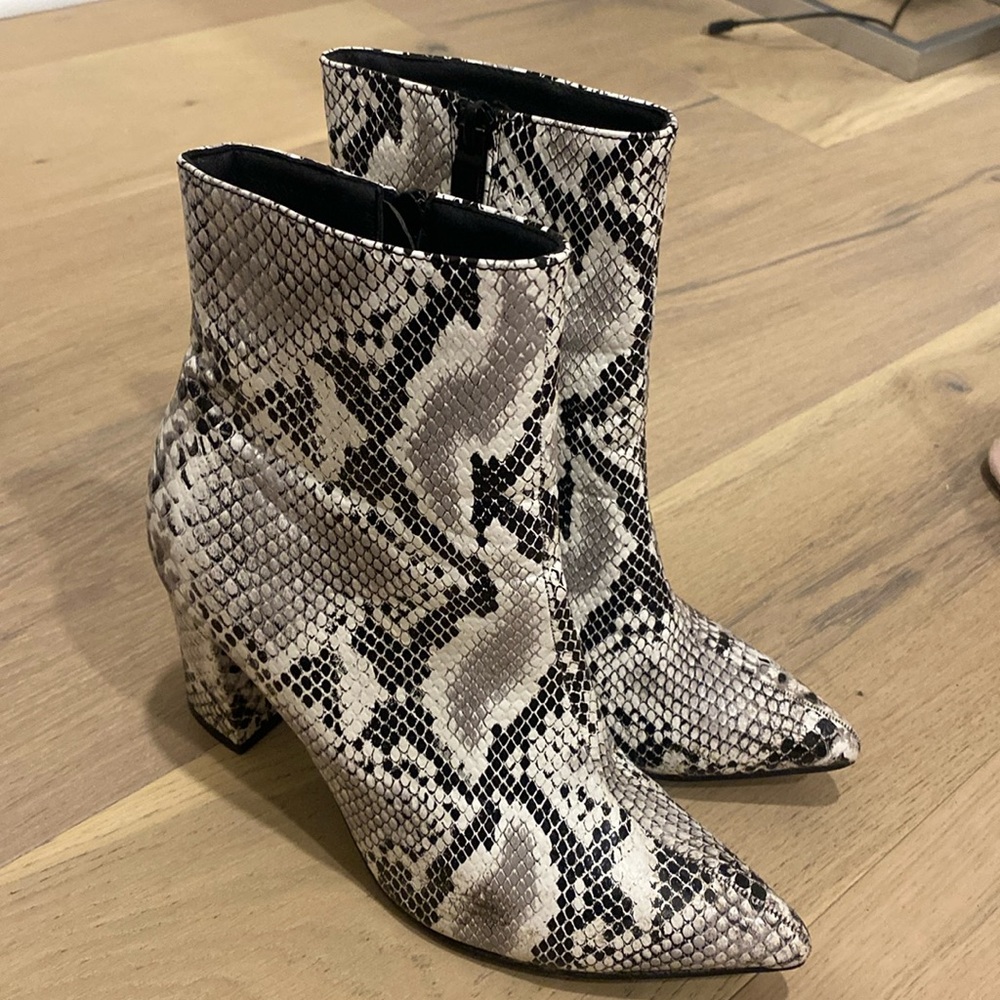 Snake skin boots